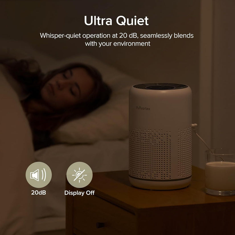Efficient HEPA Air Purifier AC300 - Ideal for Bedrooms - Removes Smoke and Allergens with Adjustable Settings and Odor Control - Storehouse Essentials