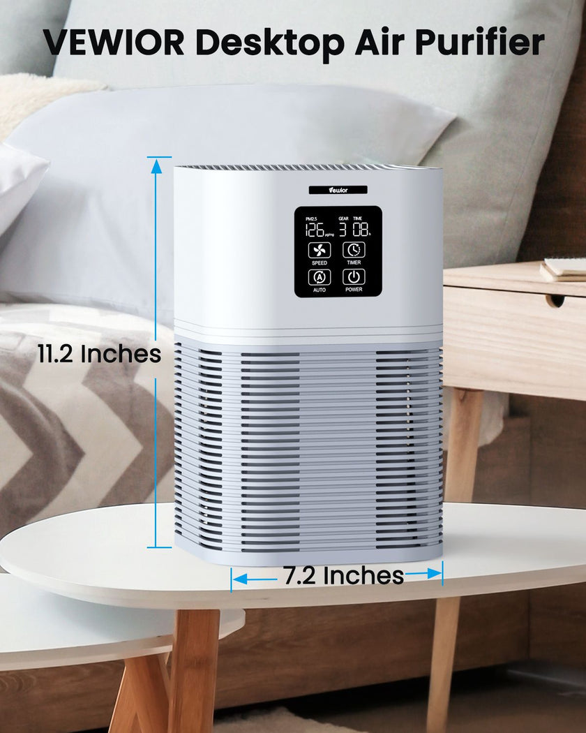 VEWIOR Dual Function Air Purifier with H13 Filters - Odor Eliminator for Home & Office, Includes Aromatherapy Feature - Storehouse Essentials