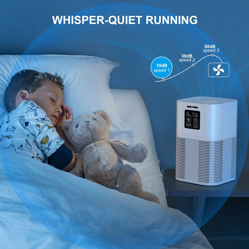 VEWIOR Dual Function Air Purifier with H13 Filters - Odor Eliminator for Home & Office, Includes Aromatherapy Feature - Storehouse Essentials