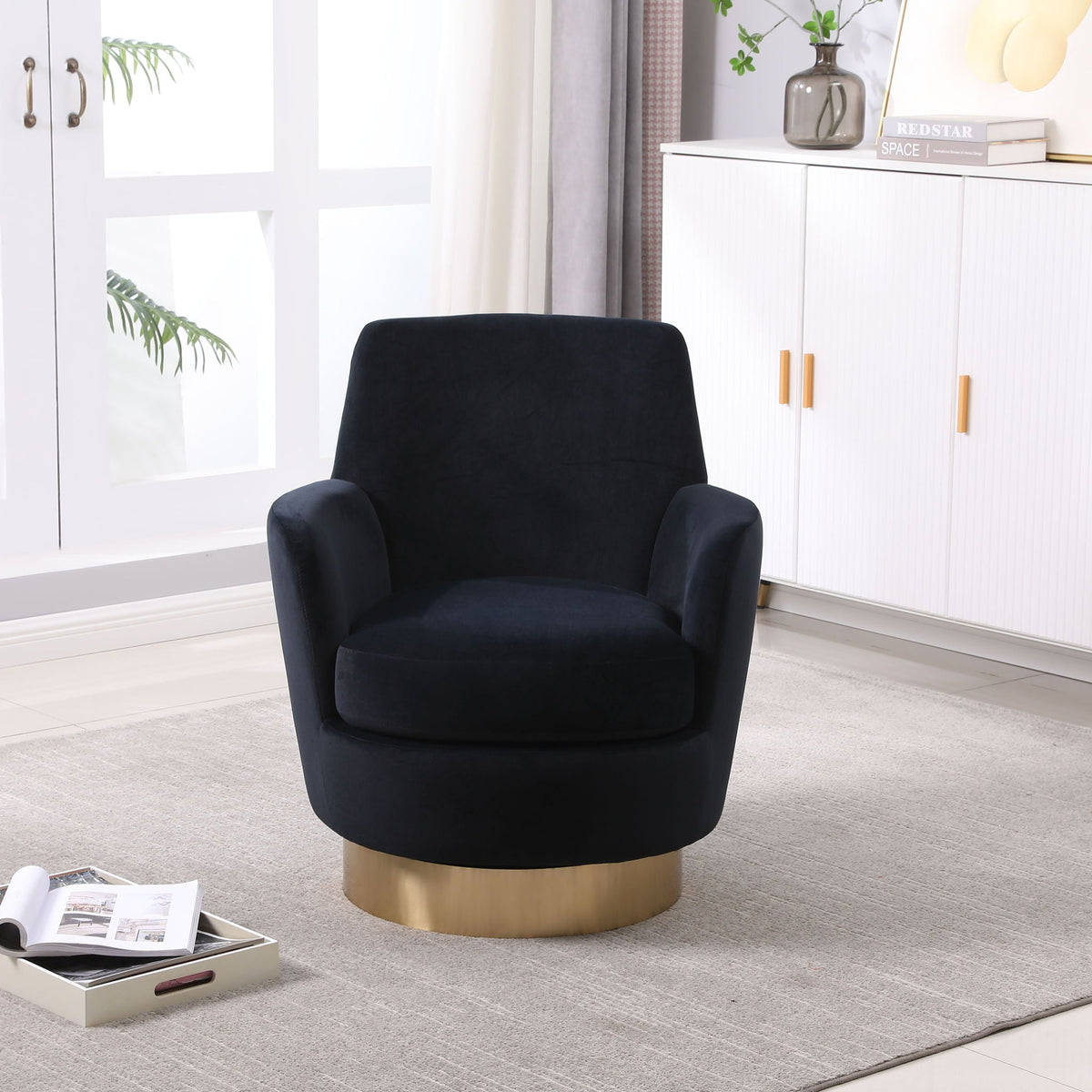 Teddy Swivel Barrel Accent Chair - Storehouse Essentials