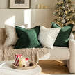 Olive Green Corduroy Pillow Covers, 16x16 (Set of 2) - Storehouse Essentials
